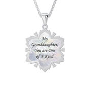 GRANDDAUGHTER SNOWFLAKE NECK UK GDSFP2 b back