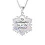 GRANDDAUGHTER SNOWFLAKE NECK UK GDSFP2 b back