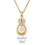 genuine birthstone drop pendant UK GBDP k eleven