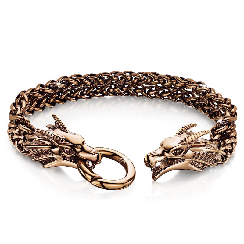 Baha Mut Bahamut Mens Viking Dragon Keel Chain Link Bracelet India | Ubuy