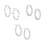 The Essential Silver Hoop Earring Set 11328 0010 a main