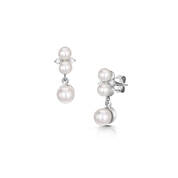 opulent aura pearl drop earrings UK OAPE a main