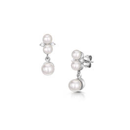 opulent aura pearl drop earrings UK OAPE a main