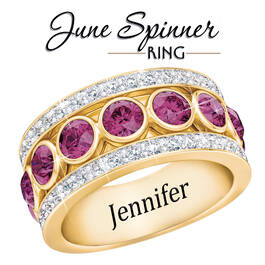birthstone spinner ring UK BSPPR h eight