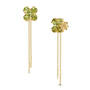 cascading clover peridot earrings UK CACPE a main