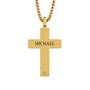 Personalized True Cross Diamond Pendant 12053 0015 c back