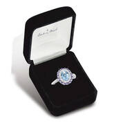topaz tanzanite majesty silver ring UK TTMR2 b two