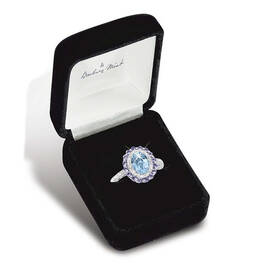 topaz tanzanite majesty silver ring UK TTMR2 b two