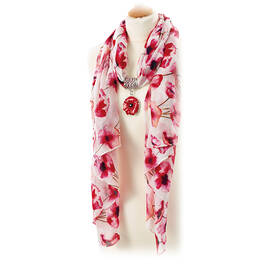 the poppy scarf enamel pendant UK POPSPE a main