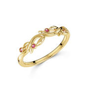 enchanted 9ct gold and ruby ring UK EGRR a main