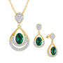 Birthstone Necklace Earring Set UK BSTDS e may