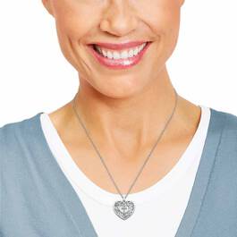 Divine Heart Italian Cross Pendant 6507 001 3 3