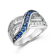 created sapphire ocean waves ring UK CSOWR a main
