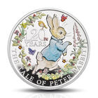 2022 peter rabbit 1oz silver proof colour coin UK PRSP a main