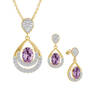 Birthstone Necklace Earring Set UK BSTDS f june