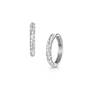 shine bright silver diamond hoops UK SBSDH a main