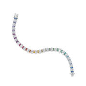 rainbow tennis bracelet UK RAB a main