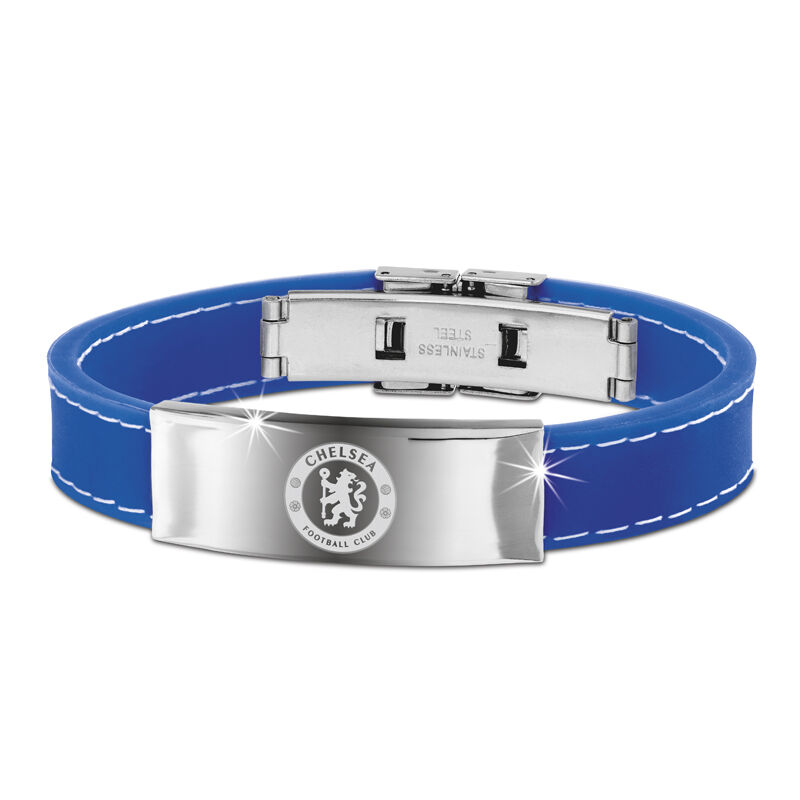 chelsea fc silicone and steel bracelet UK CHSCB a main