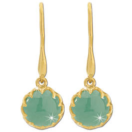 lucky jade drop earrings UK LJDRE a main