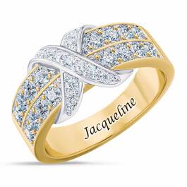 birthstone beauty diamond kiss personalised ring UK BSDKR d apr