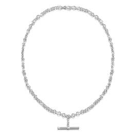 raffinato sterling silver t bar necklace UK RSTBN a main