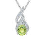 Genuine Birthstone & Diamond Pendant, Genuine Birthstone Diamond Pendant 11573 0012 h august