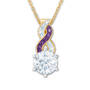 birthstone swirl pendant UK BSSP b two