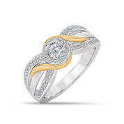 The Pure Brilliance 100 Facet Statement Ring 11021 0010 a main