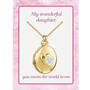 You Mean the World to Me Daughter Diamond Locket Pendant 10216 0017 e poem