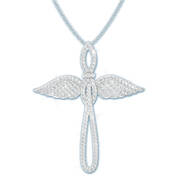 angel wings cross pendant UK ANCP a main