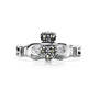 Claddagh Marcasite Silver Ring, claddagh marcasite silver ring UK CLAMR b two