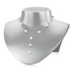 pretty in pink pearl y shaped silver nec UK PPPYN a main