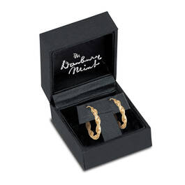 gold twist hoop earrings UK GTHE b two