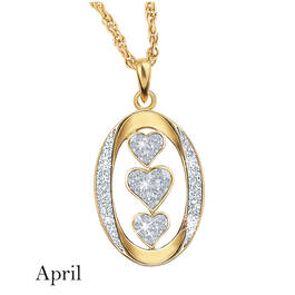 my daughter i love you birthstone diamond pendant UK DILUBP2 d apr