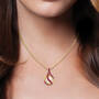 Loves Embrace Pearl Birthstone Necklace 10144 0014 m model