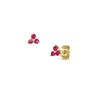 red ruby petal earrings UK RUPE a main