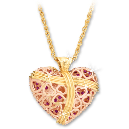 my heart is yours ruby pendant UK MHYRP a main