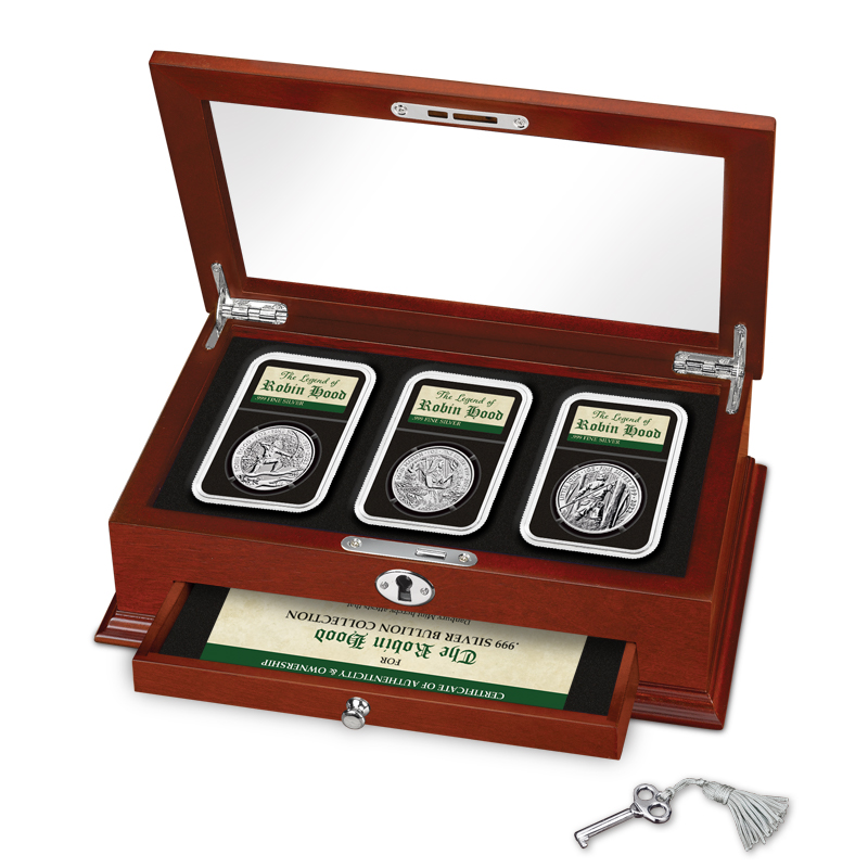 the robin hood 999 silver bullion collection UK RHBC a main