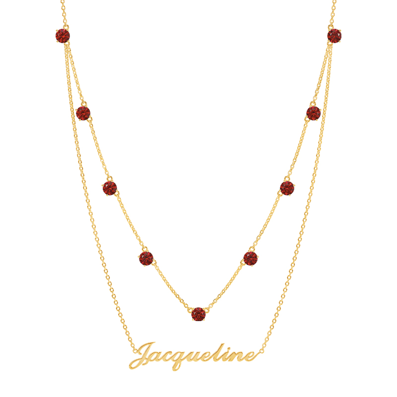 The Birthstone Layered Necklace 6788 0013 a main