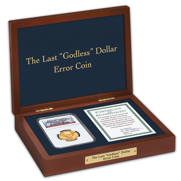 the last godless dollar error coin UK LGDEC a main