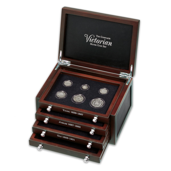 the complete victorian silver coin set UK VSTCR a main