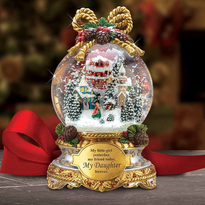 My Daughter Forever Lit Holiday Snow Globe 6267 001 3 1